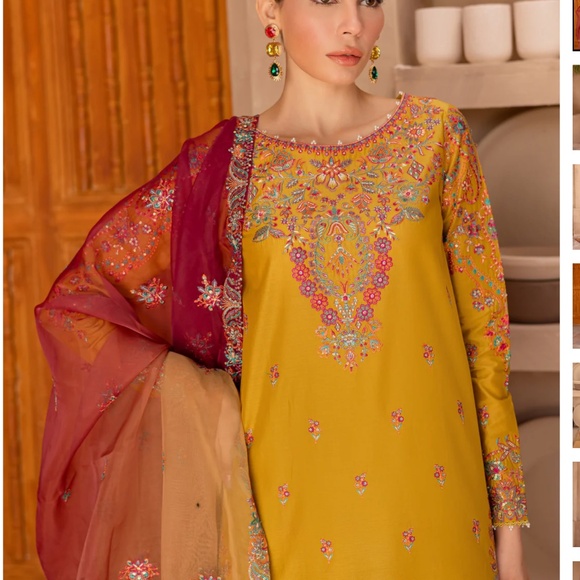 BATIK 3 Piece Luxe Pakistani/Indian Suit - Picture 2 of 4